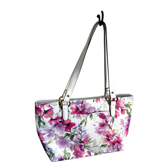 Liz Claiborne Floral Shoulder Purse‎ Tote - Picture 4 of 10